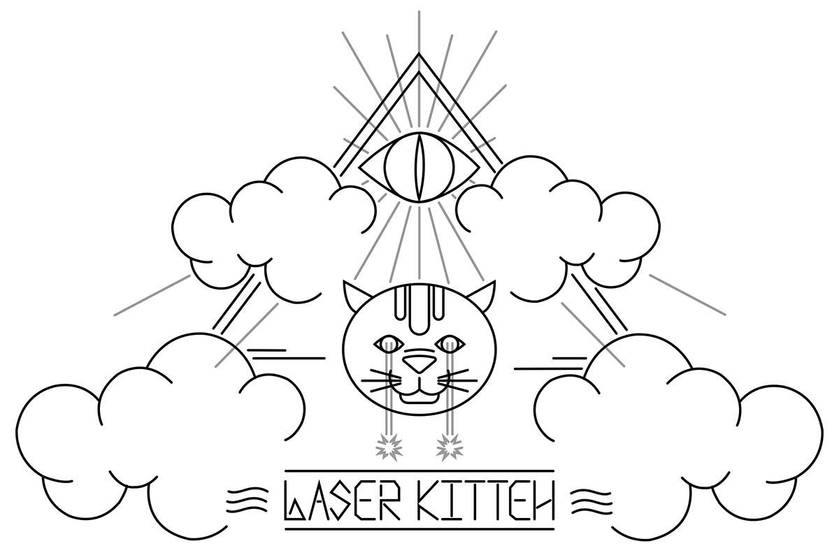 laser kitty Cat kitteh logo cat icon kitty icon laser kitty laser cat Space  Space Cat All Seeing eye illuminati pyramid