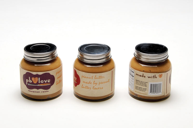 peanut butter jars photographic logo promotional poster
