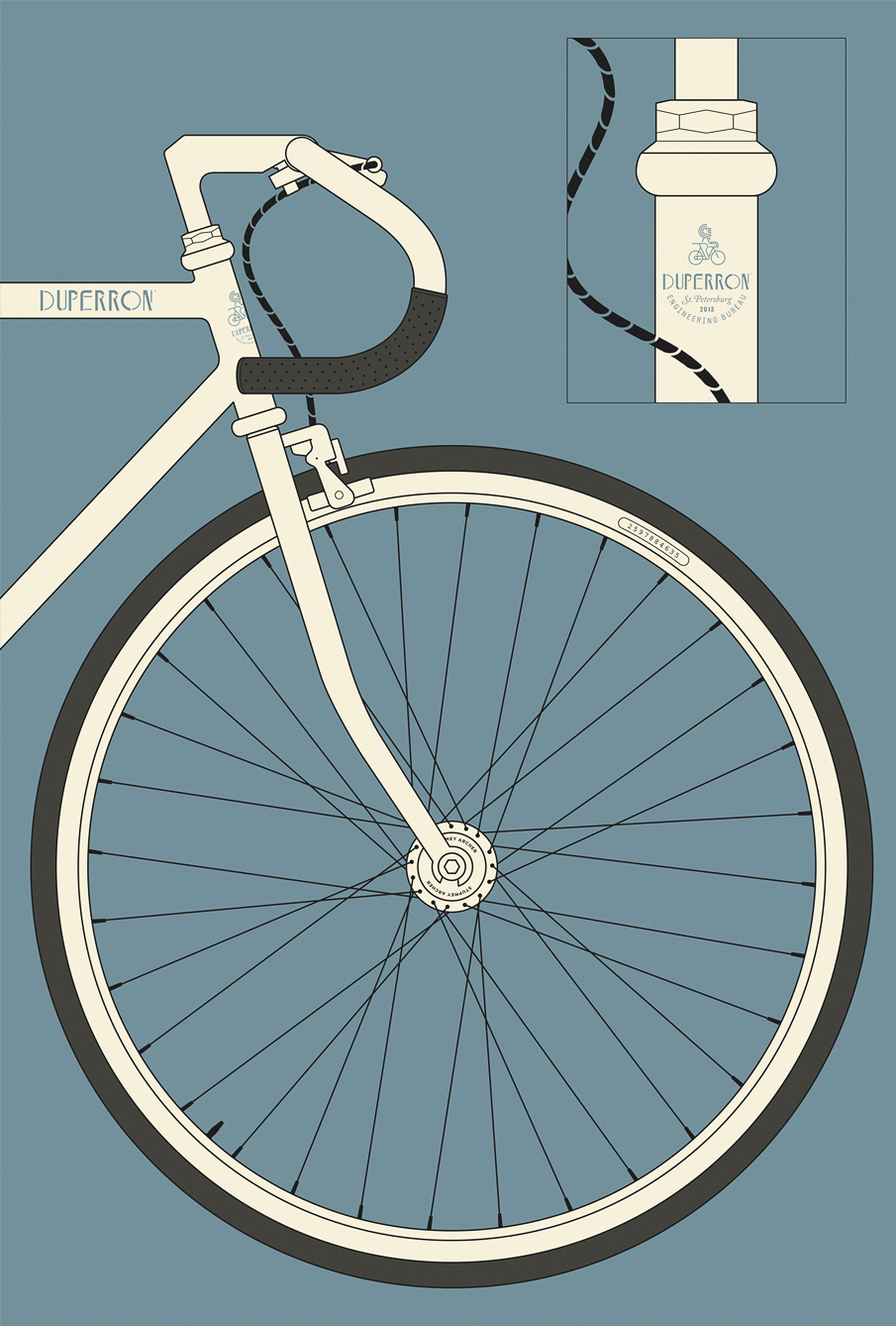 Logotype identity iskkra Bicycle tweed