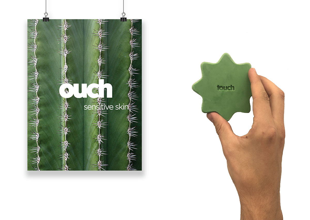 touch soap skincare creative natural product design D&AD graphic brand unisex student image