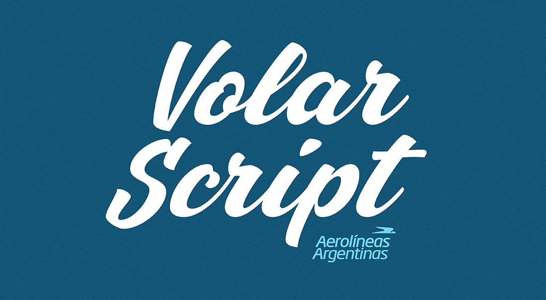 Typeface tipografia Aerolineas Argentinas yani guille yaniguille yani&guille yaniarabena GuilleVizzari madre argentina volar volar script custom type