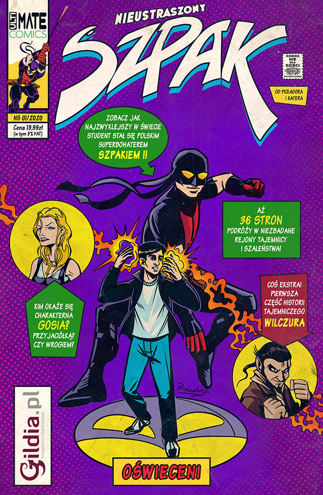 comic komiks SuperHero warszawa polski superbohater cover comicbook starling Graphic Novel