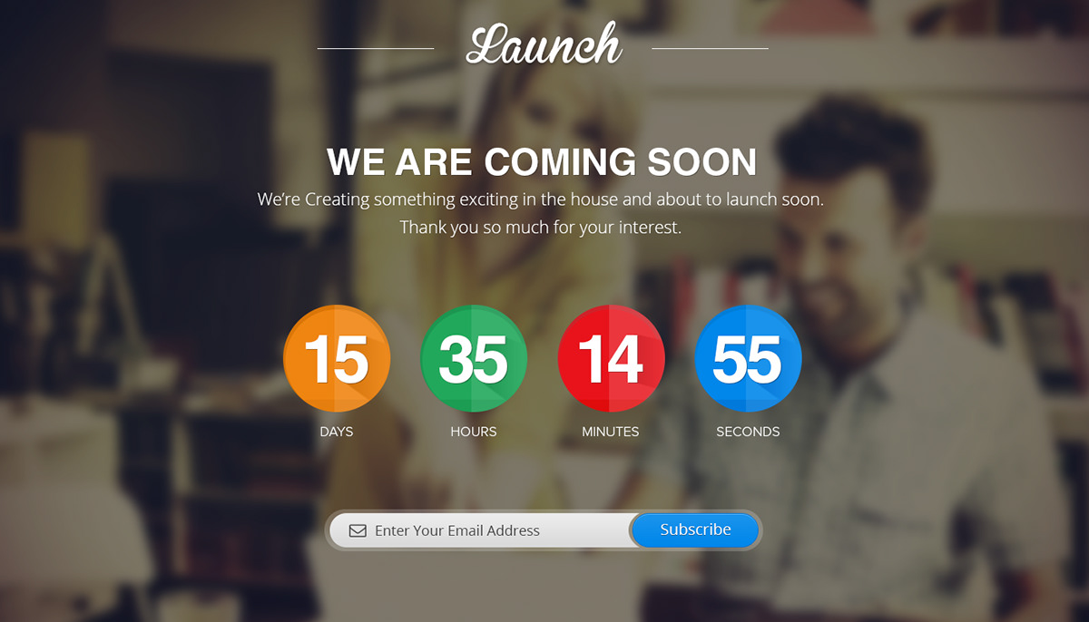 launch page