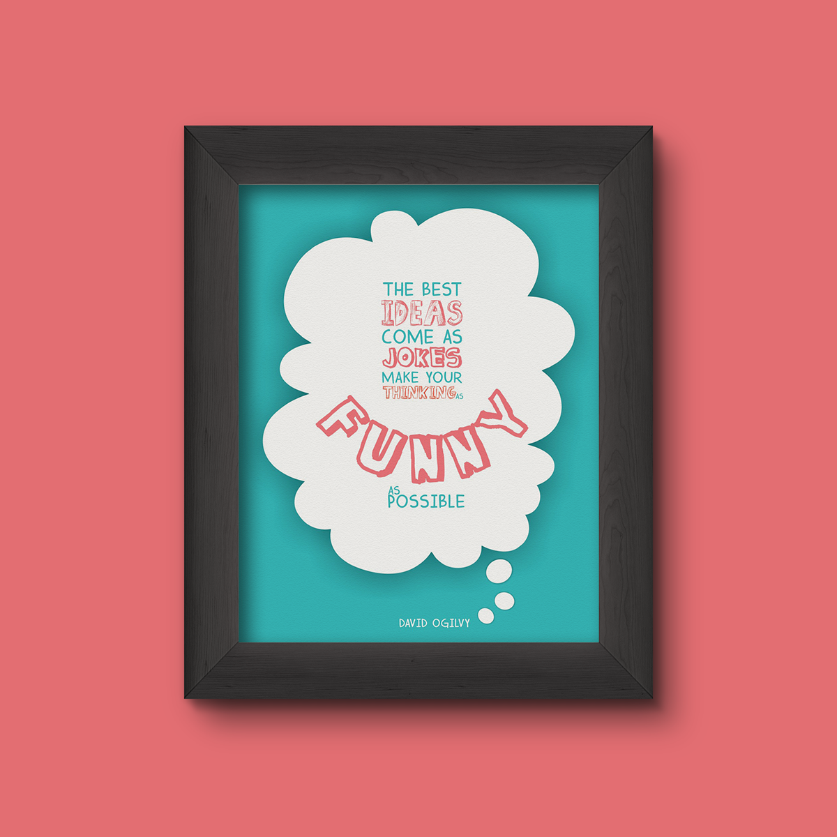 quote inspiration wall frame