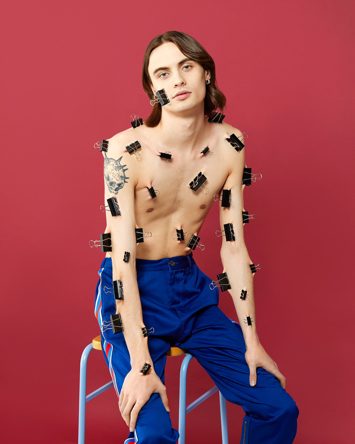 aleksandra kingo colour pop fashion editorial gender roles gucci Hunger Magazine masculinity Menswear toxic masculinity