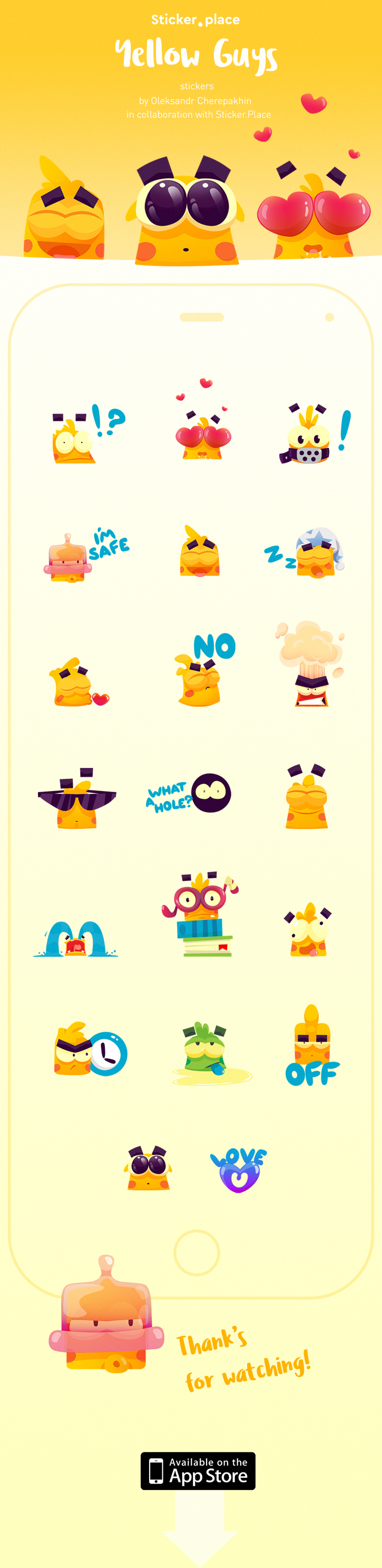 Pudding jelly game Game Art monstr concept Character donut messenger sticker