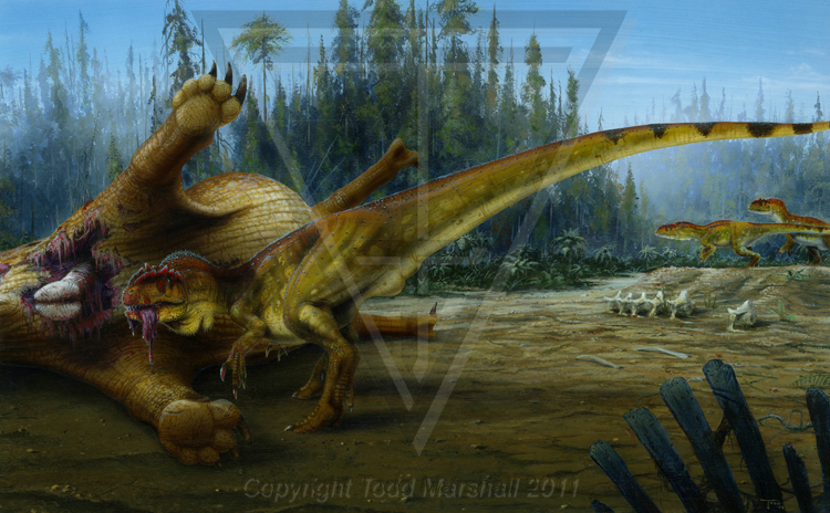 Dinosaur paleontology paleo-art prehistoric animals paleontology artwork art paleo-illustration