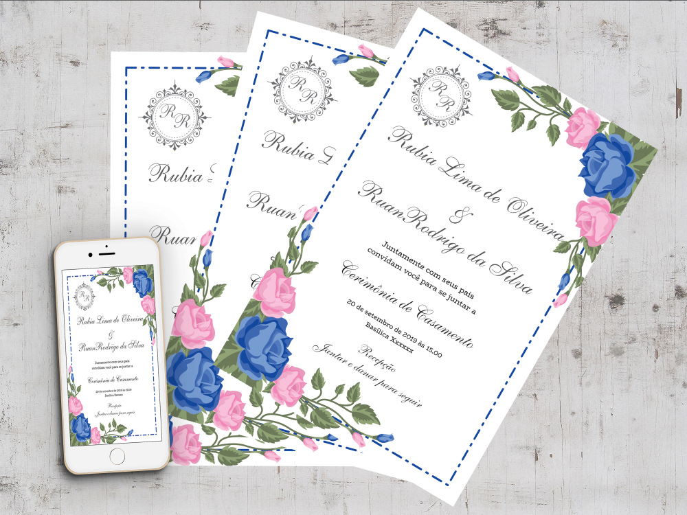 convite convite de casamento floral Flowers Invitation invite personalized invitations wedding wedding invitation save the date