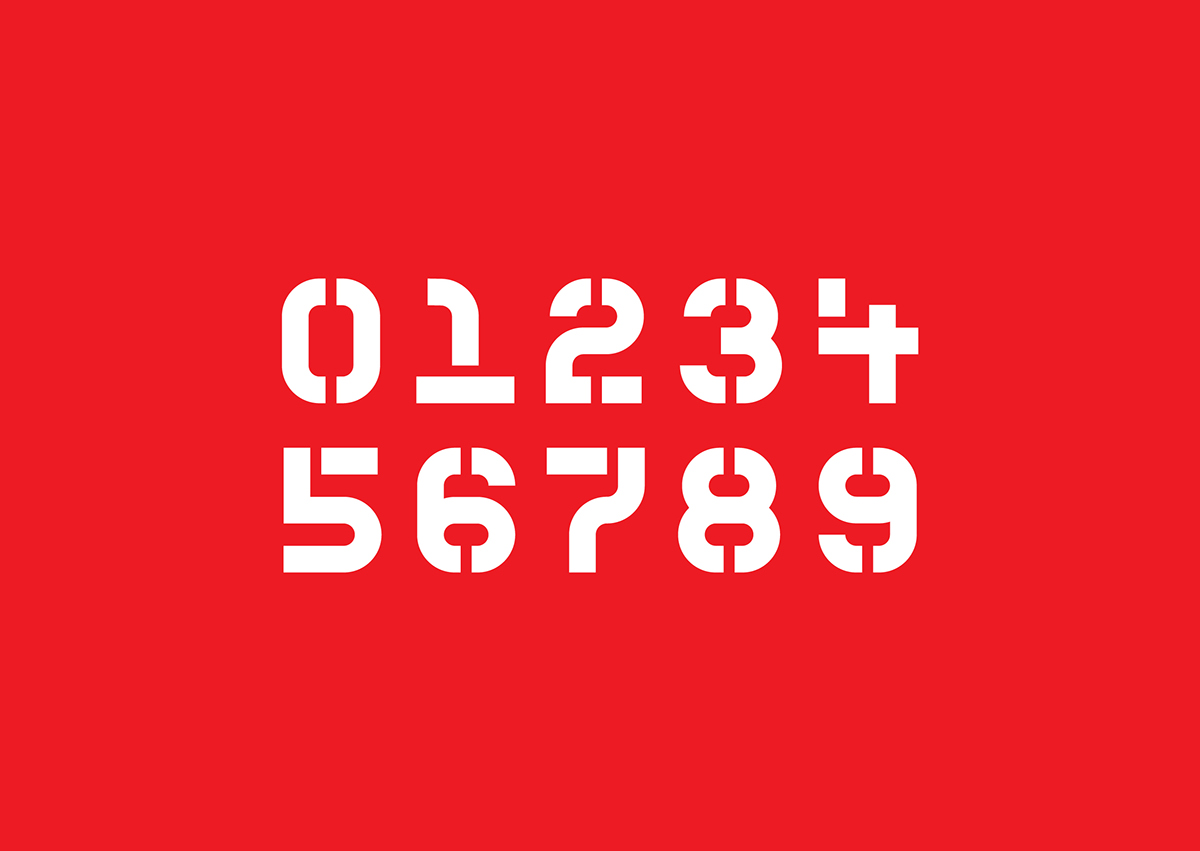  font type Kamo alternates alternate stencil numbers jordan air experimental geometry red Typeface