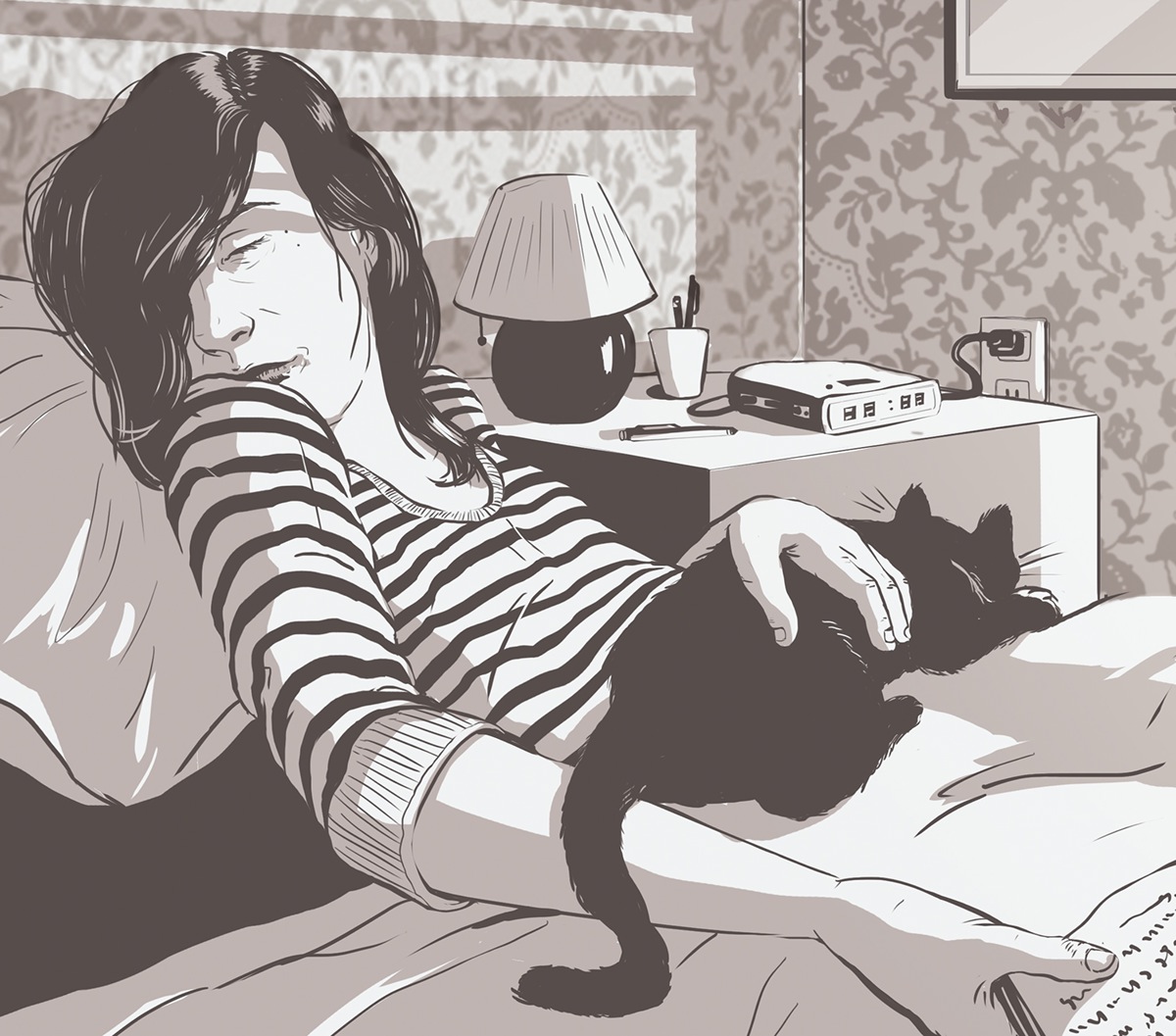 sabrina smelko illustrate Cat cat-nap smelko sleeping limited pallete