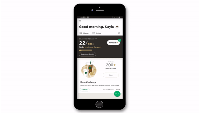 Visual Narrative - Motion Graphics: Starbucks App on Behance