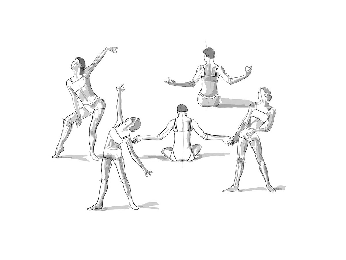 digital gymnast Human Figure Human Form iPad people photoshop quick sketches