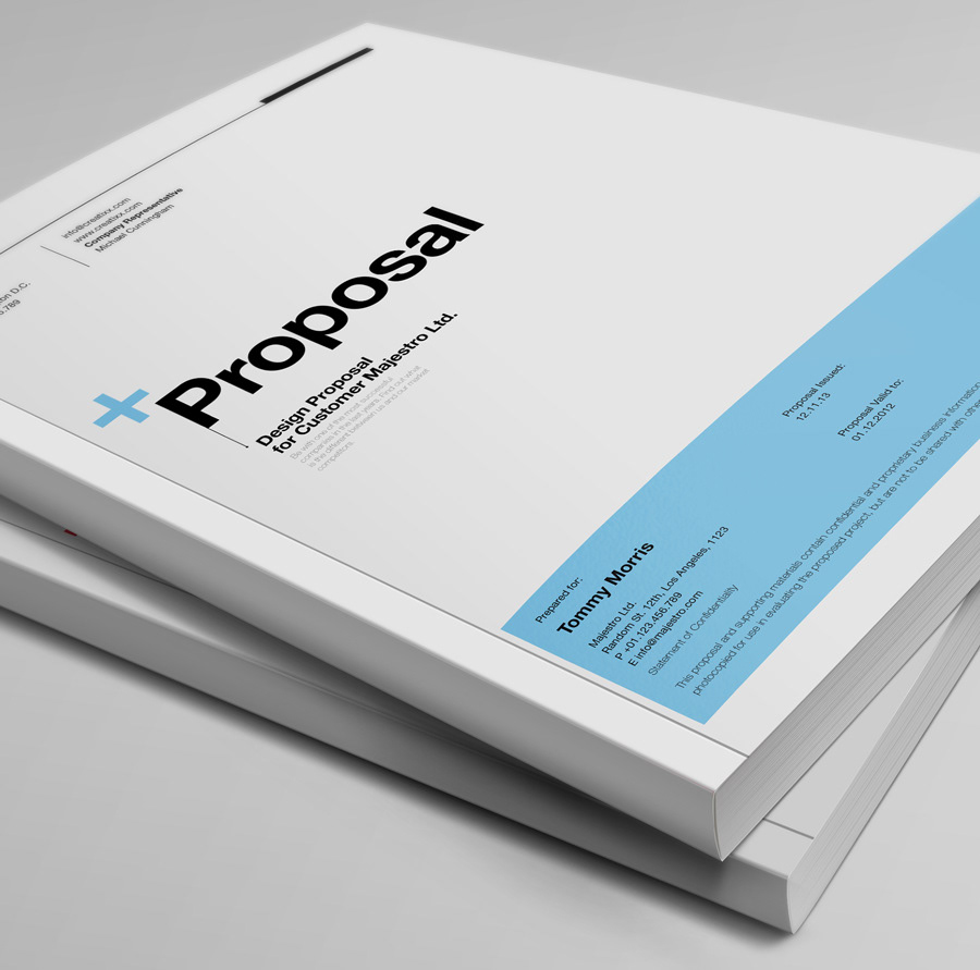 Proposal Template Suisse Design With Invoice On Behance