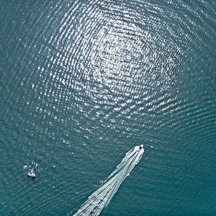 aerials Aerial summer lake boat ships water bathing Fun
