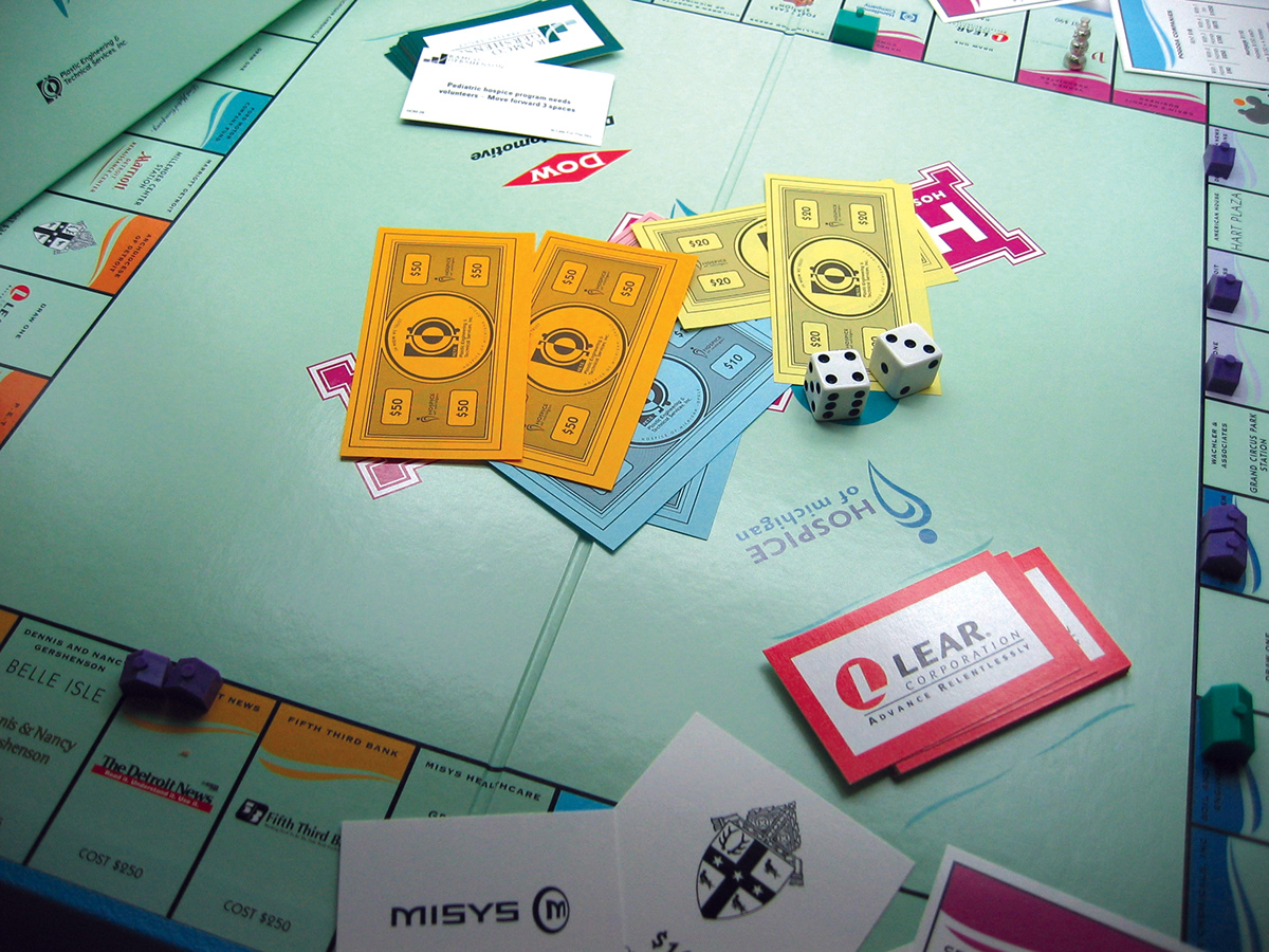Monopoly game boardgame hopsice of michigan