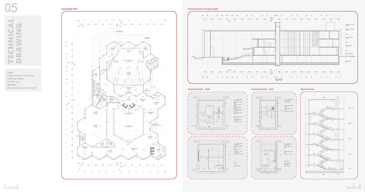 architecture portfolio Undergraduate digital illustrations book creative editorial new Layout