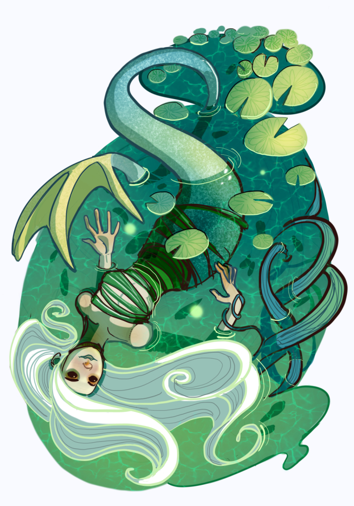 concept art ILLUSTRATION  mermaid fantasy Original Art characters creature woman color ipad art