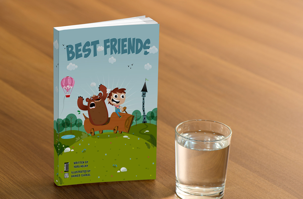 Cartooning  Character children's book best friends illustrated book design Character design  kids Ahmed Gamal احمد جمال