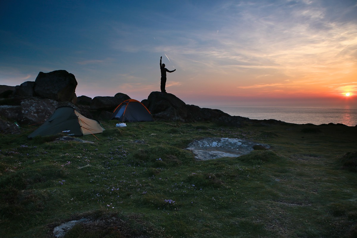 st davids head sunset stars universe Shooting Star camping Nature Landscape Coast Beautiful inspire daniel alford  alf photography  wales Pembrokeshire