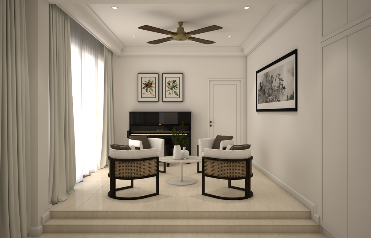 design interior design  vray enscape Render 3D SketchUP visualization modern architecture