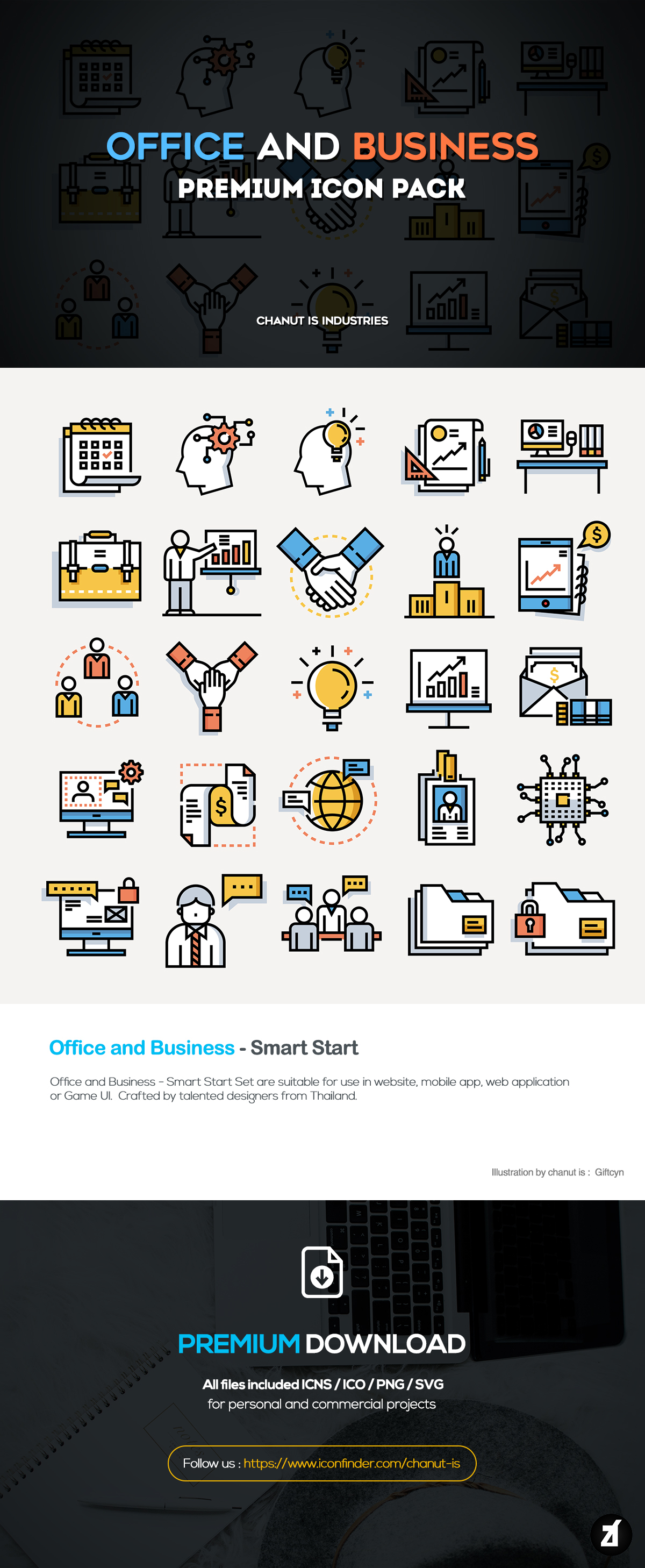 business creative finance icon icon design line color office startup vector icon design  ILLUSTRATION  uiux