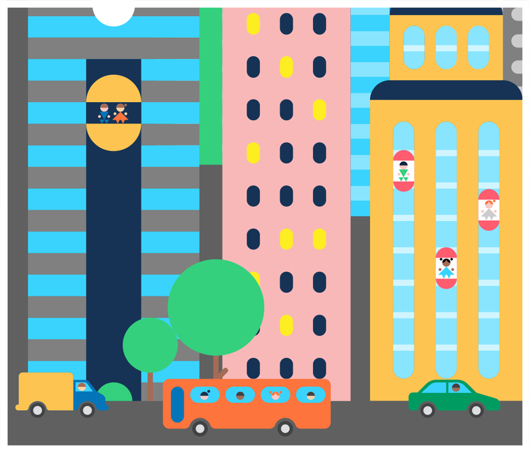 IBM infographic smart cities icons iconography city