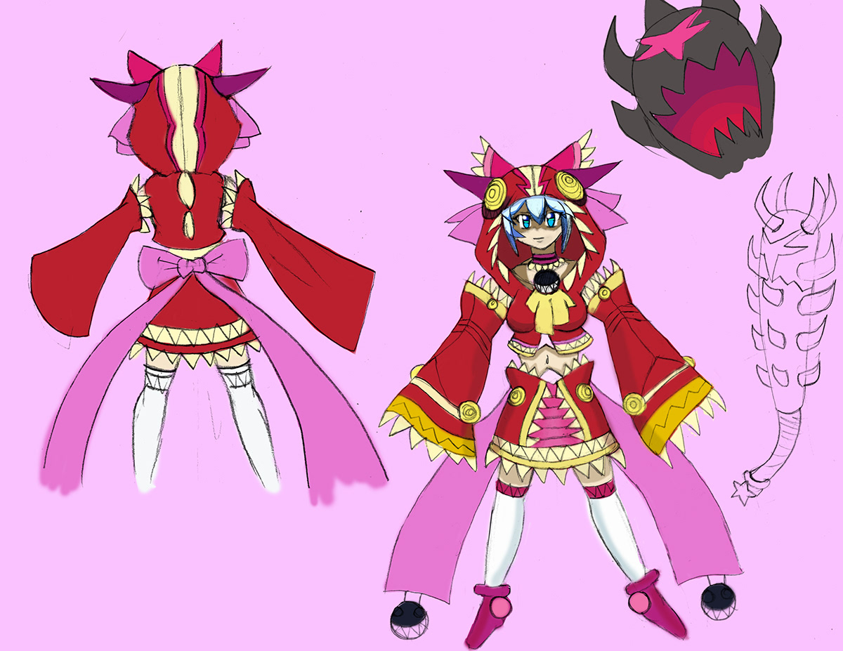 Magical Girl Magic   Form monster red anime manga