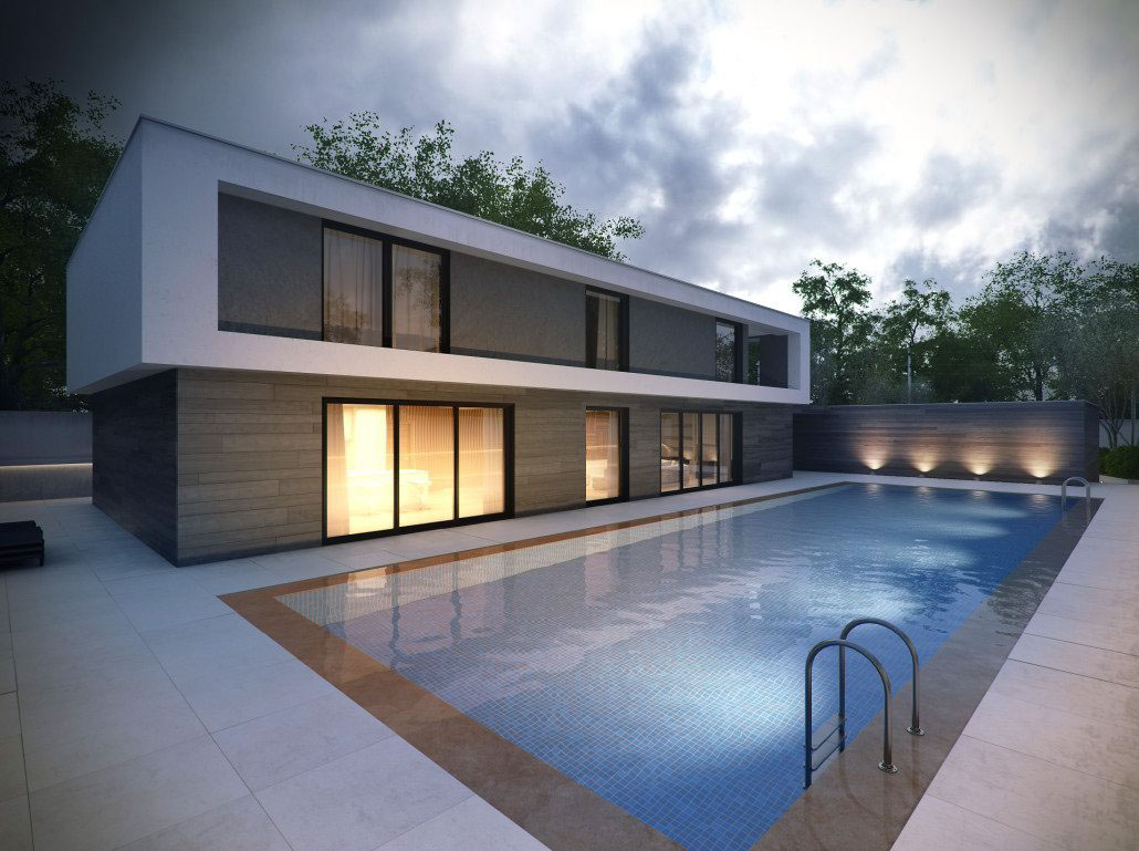 Architectural rendering 3D Rendering visualization exterior house Rendering Services architecture