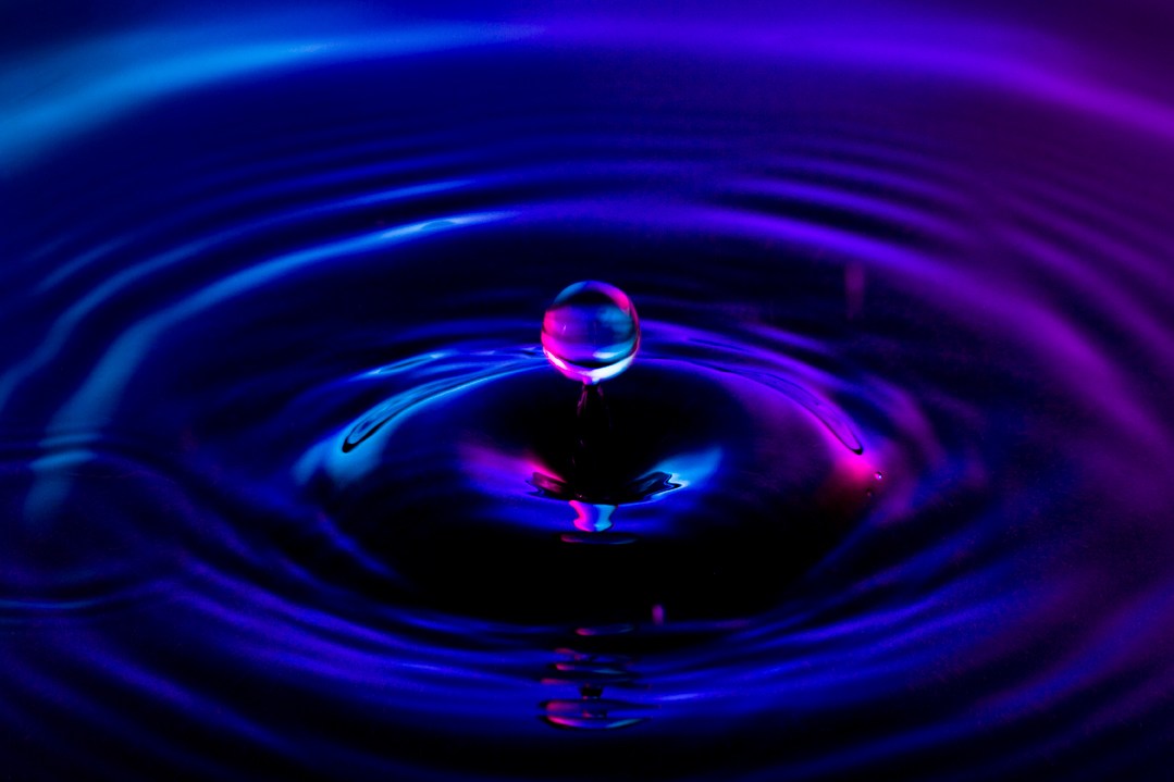 water splash color drop