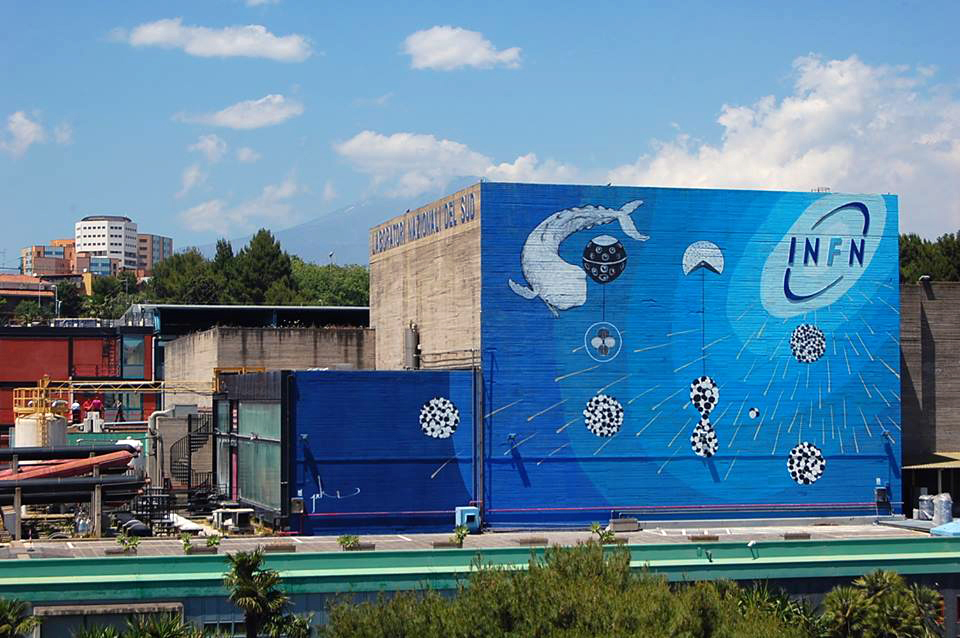 physics nuclear physics murales urban art Muralism nuclear reaction color poki catania