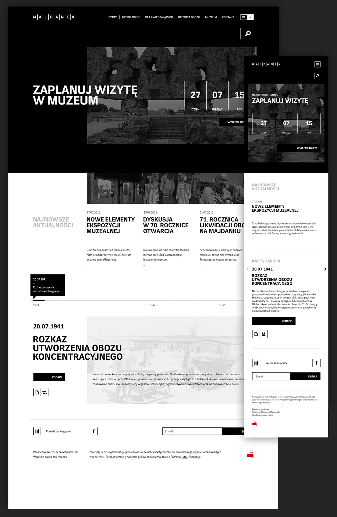 Majdanek museum polish national memories holocaust Concentration Camp Death Camp jews www Webdesign