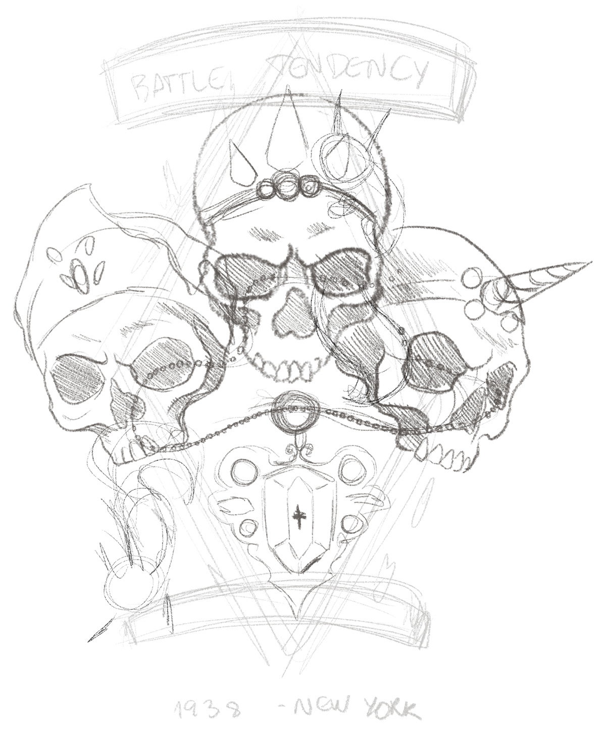 jojo's bizarre adventure jojo anime skulls amulet dark battle tendency dudinkah Joestar pillar men