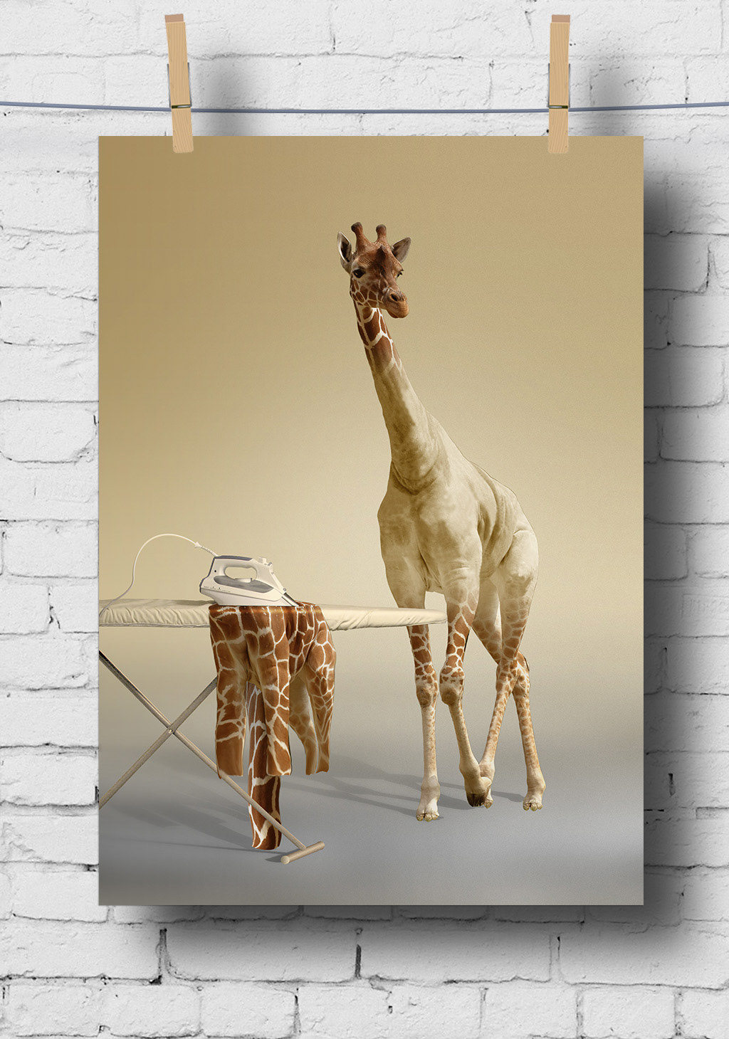 Undress a Giraffe in photoshop