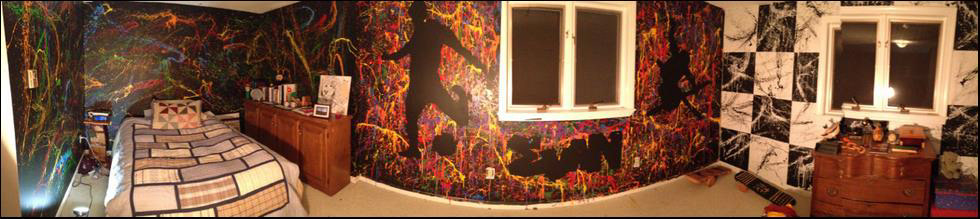 splatter painting art bedroom project creative Mural stencils abstract grafitti