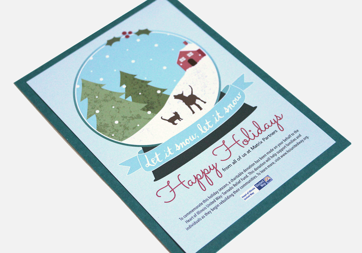 christmas card snowglobe dog Cat Snow Globe holiday card holidays Let It Snow christmas time