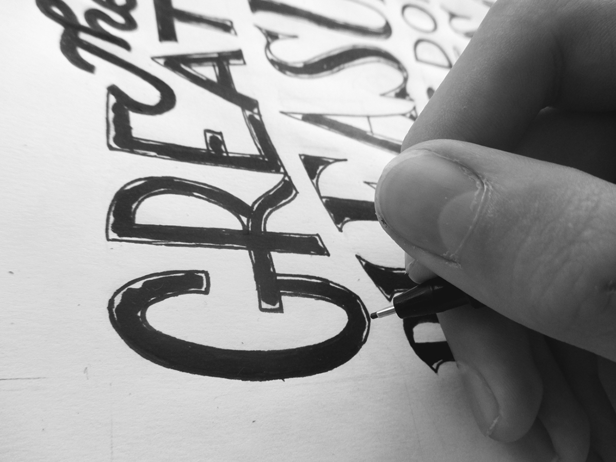 type lettering Handlettering progress art design photographs photos shots