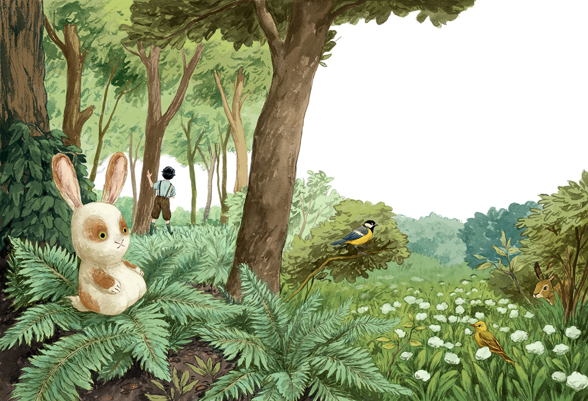 bookcover bookillustration children's book Classic digital ILLUSTRATION  ink kidlit Velveteen Rabbit