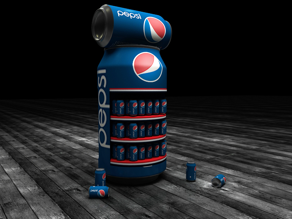 pepsi Stand Stand vray 3d max EXHIBIT DESIGN Display Render booth