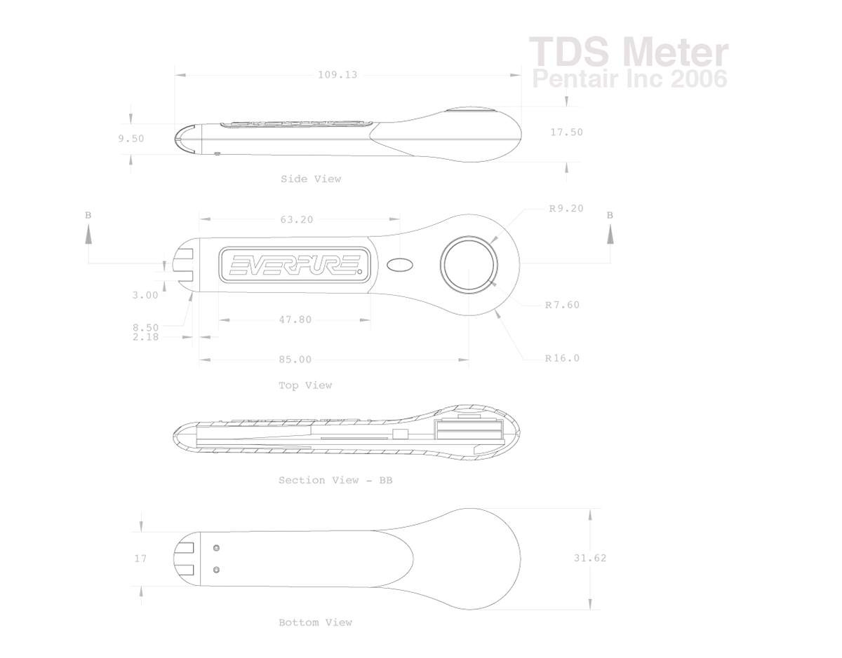TDS Meter water purification Measurement of Purity Everpure handheld device