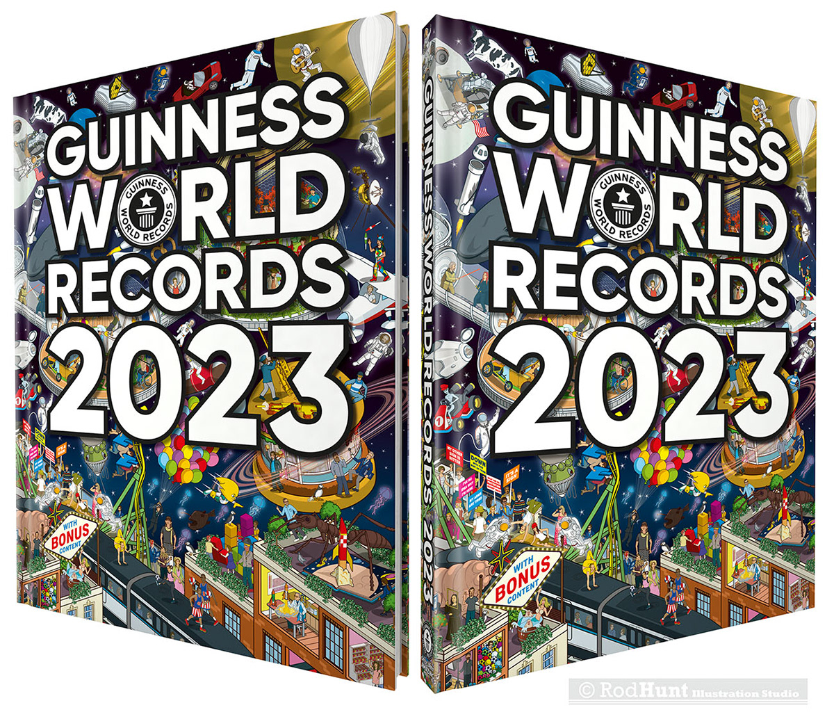 Guinness World Records Book Cover Illustration Behance