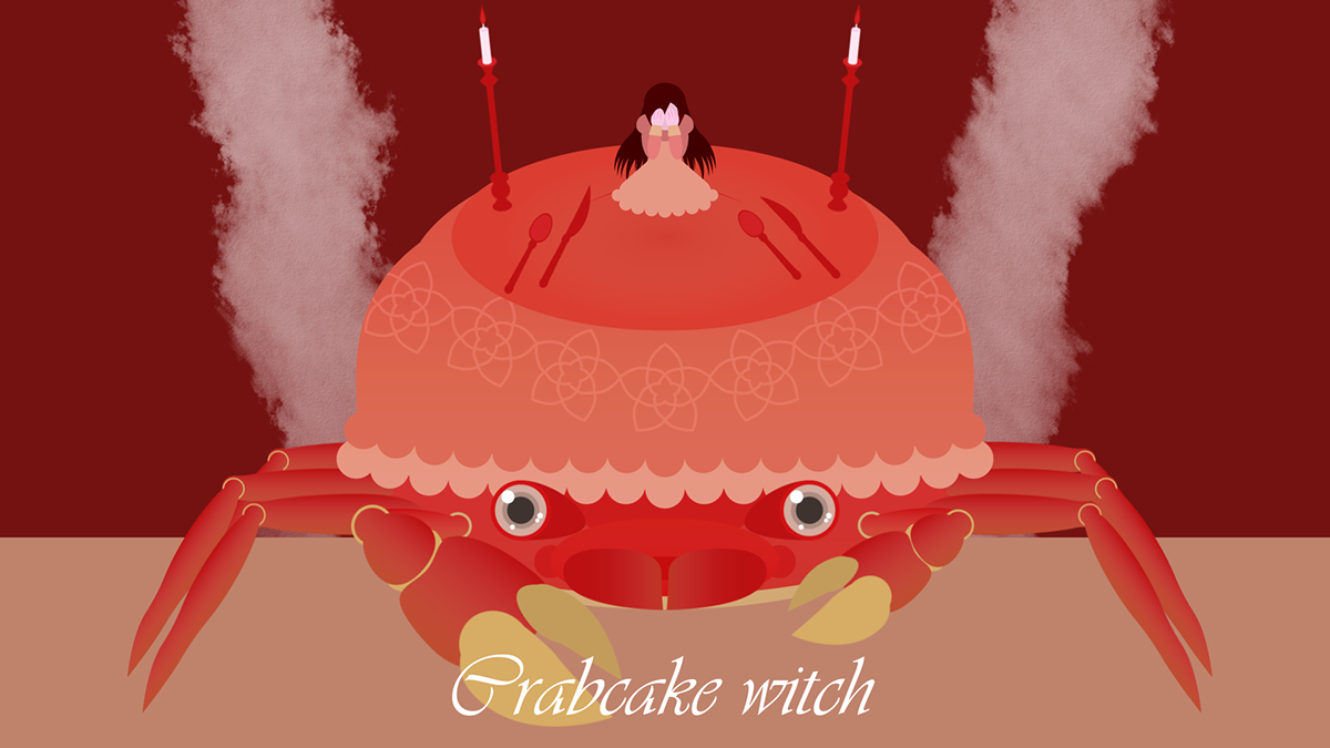 witch crab cake monster model