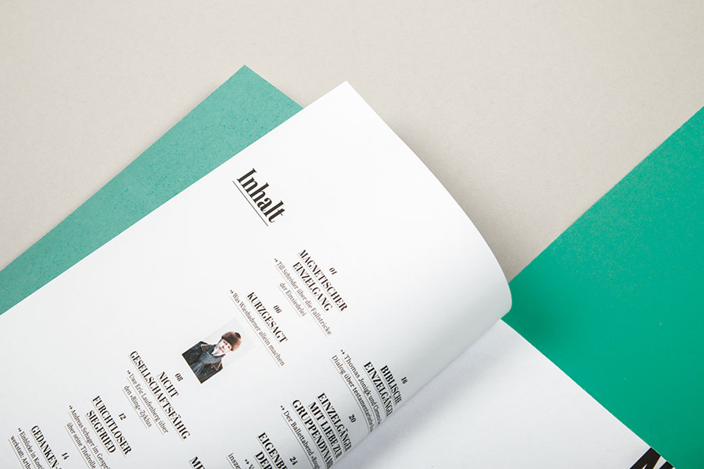 Wiesbaden formdusche design graphic design  editorial typography   branding  magazin Andererseits