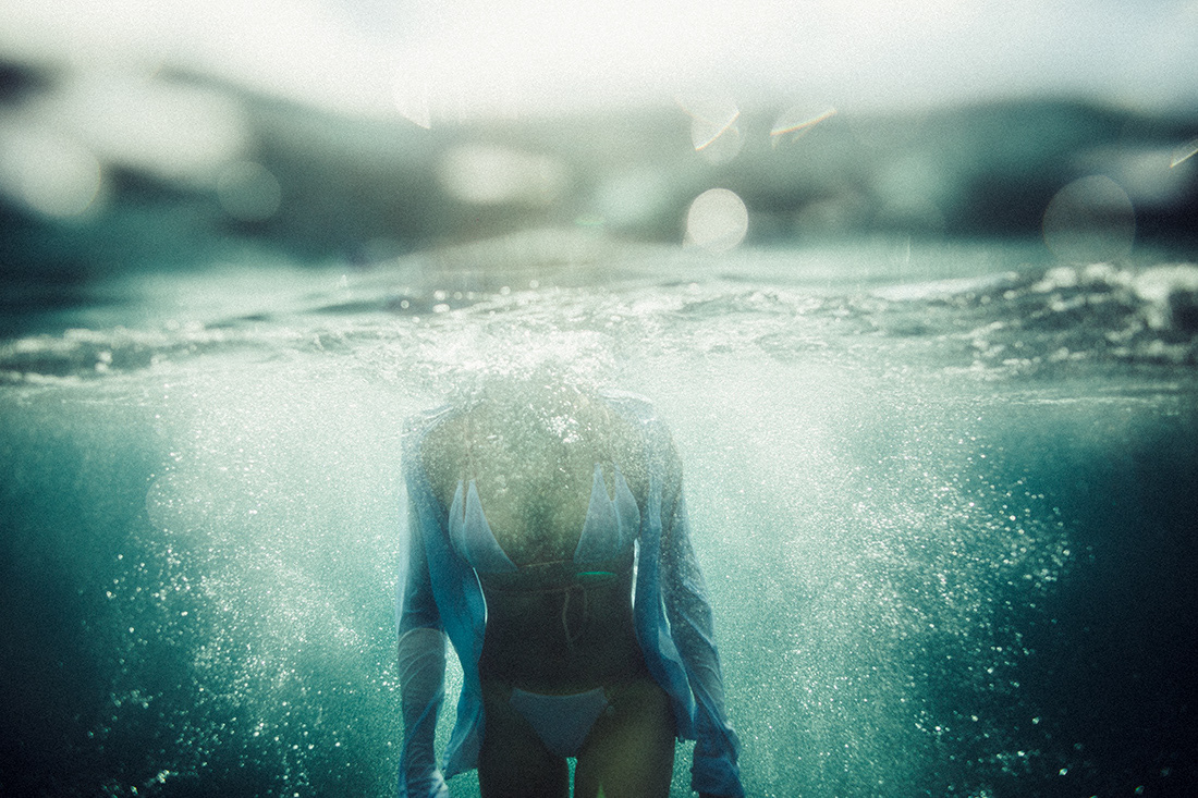 underwater Fashion  water girl sea