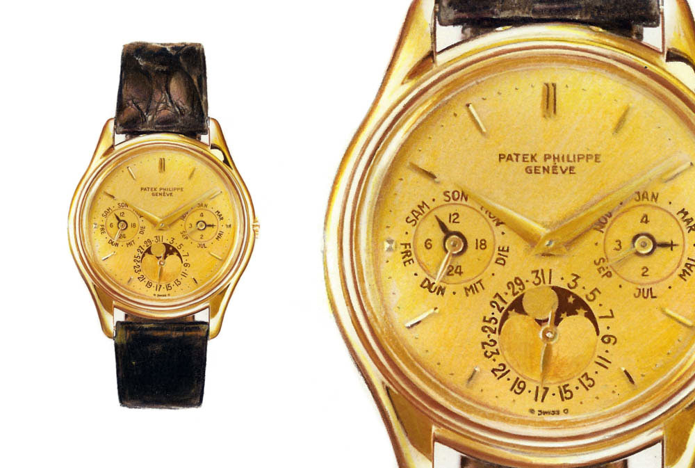 Patek Philippe watch luxury designer timeline anniversary watchmaker detail Realism