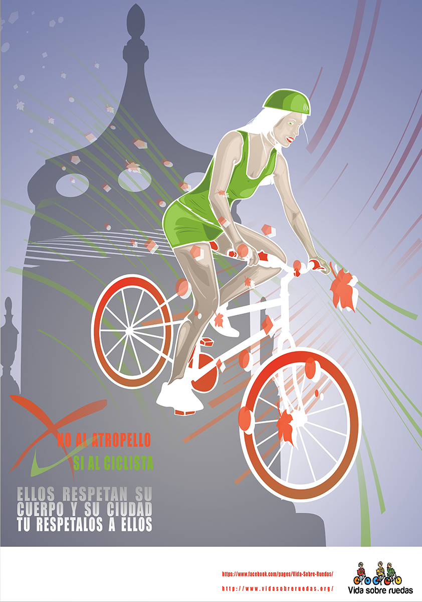 graphic design diseño grafico ciclyst ciclista bici Bike ballerina arte pintura paint