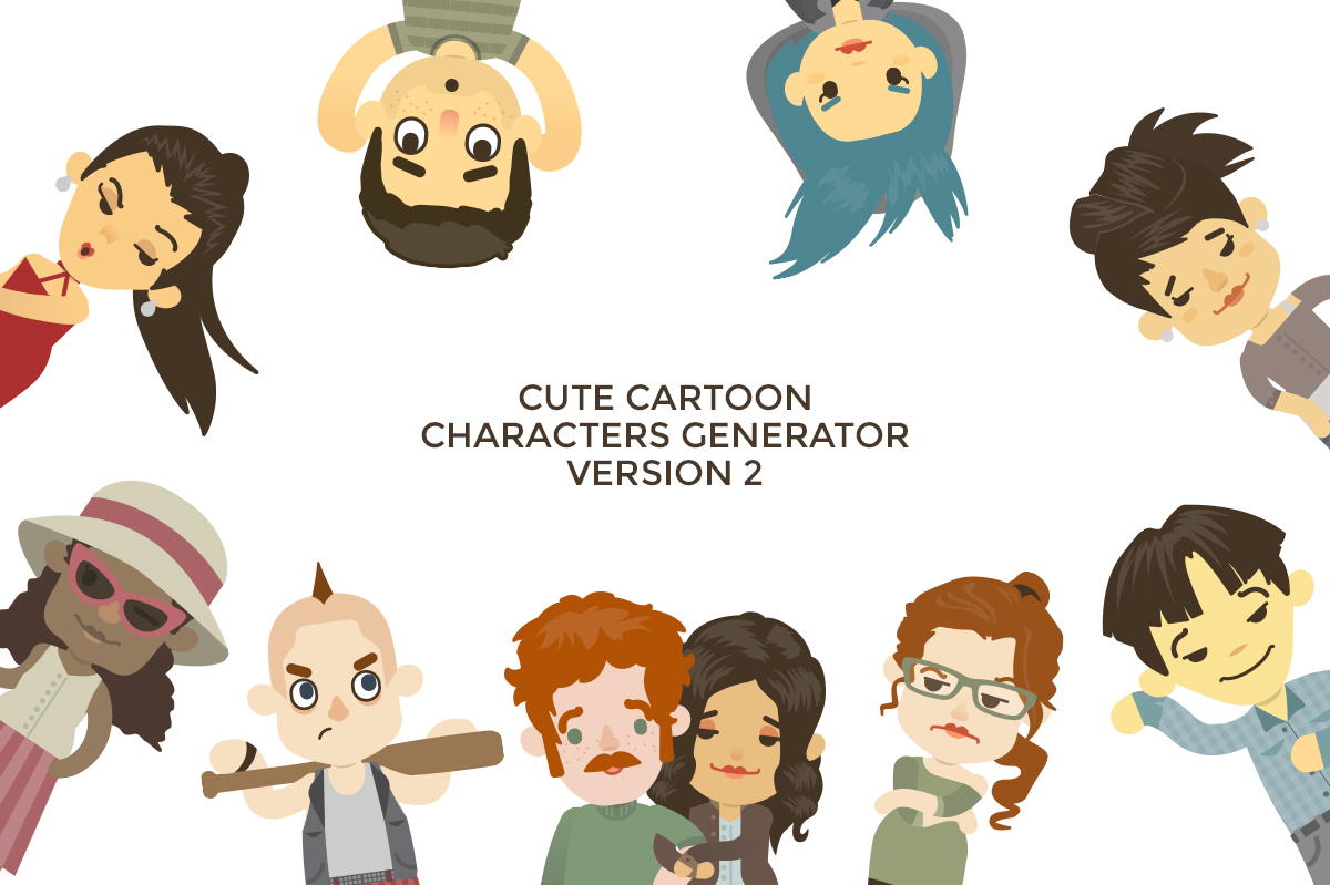 Cute Cartoon Character Generator 2 on Behance