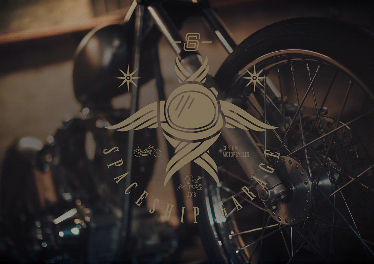 motorcycle Harley Davidson Custom branding  brand identity Logo Design ride Bike rock Space 