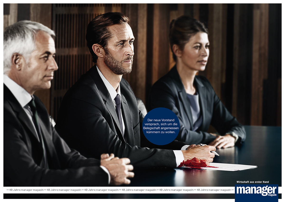 Manager Magazin manager print Print campaign ad wirtschaft economy