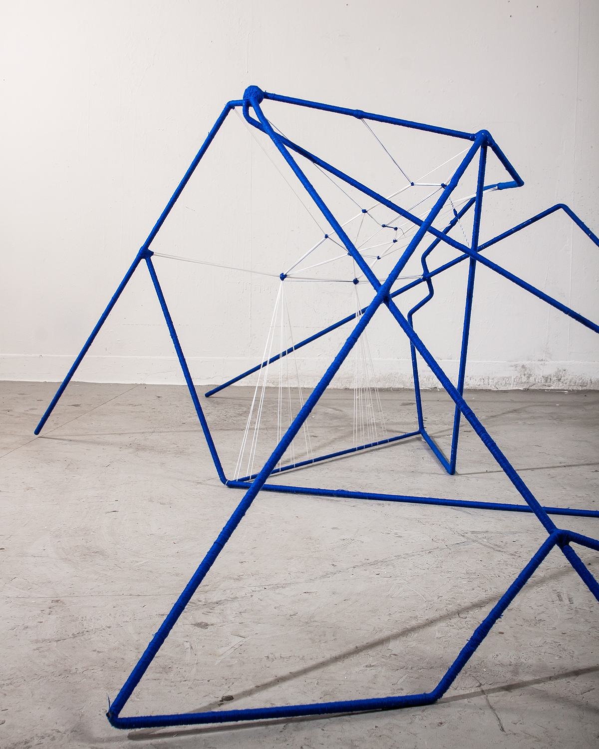 steel thread string furniture sculpture