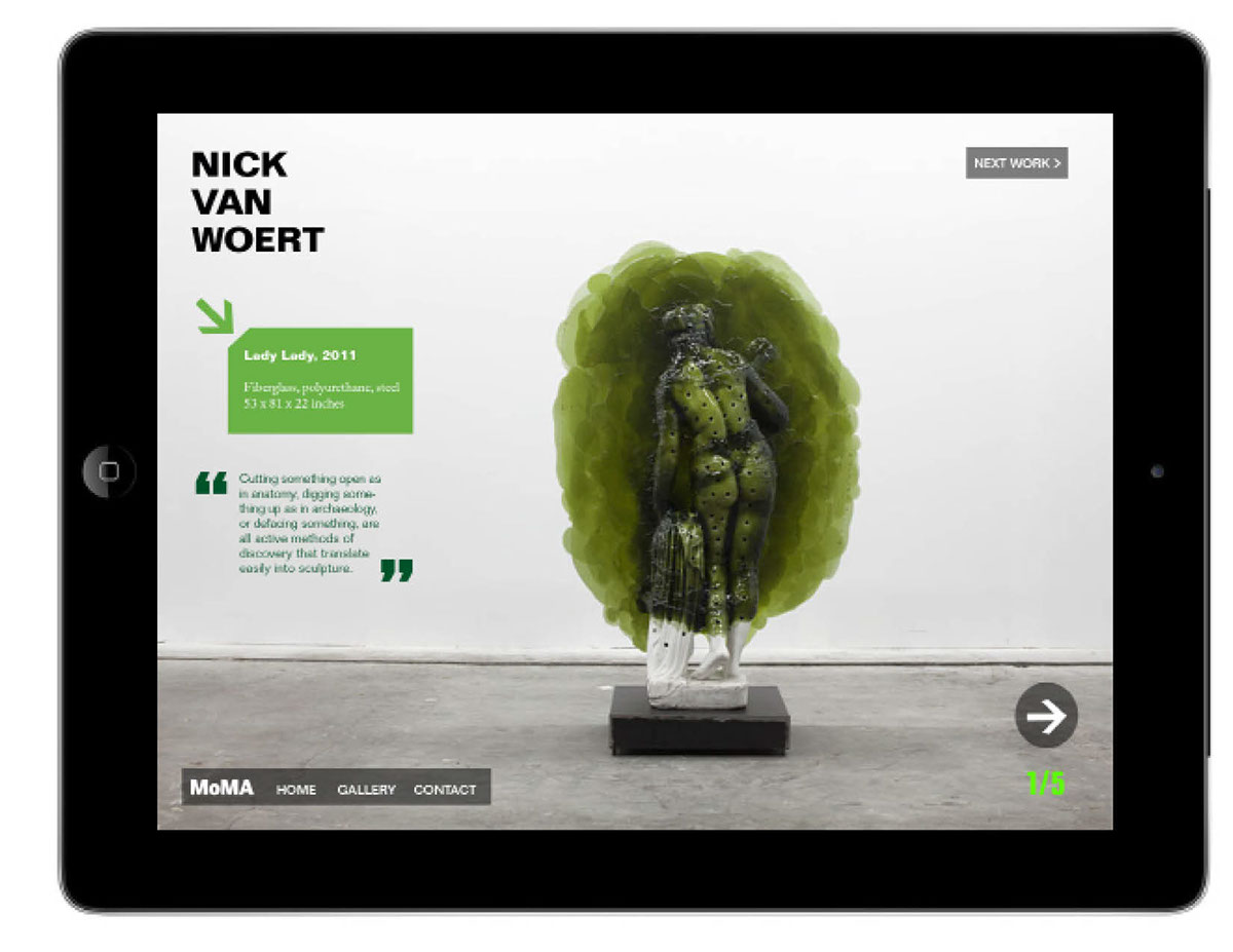 iPad app design museum